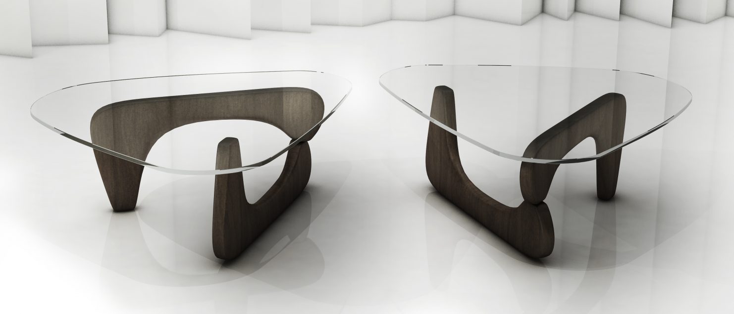 Designerski stolik kawowy japońskiego projektanta wnetrz