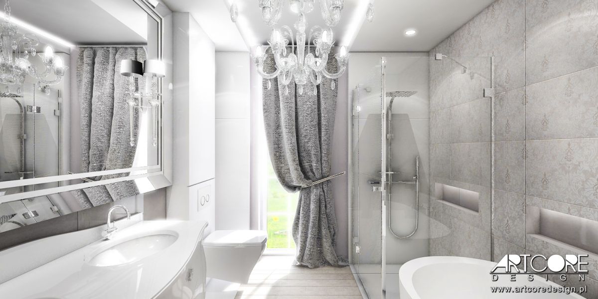 luksusowa łazienka projekt wnętrza ekskluzywnego