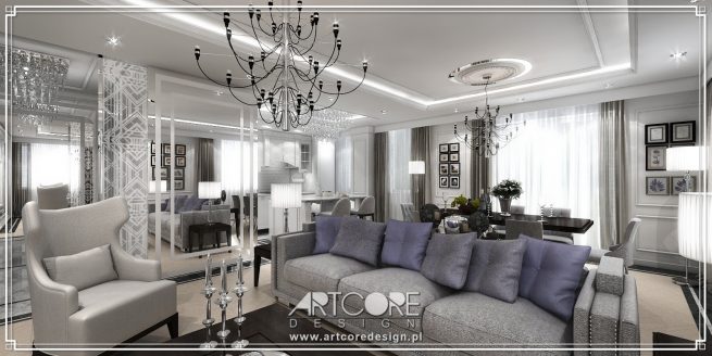 7 projekt wnętrza glamour