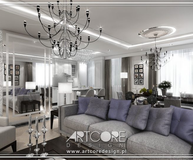 7 projekt wnętrza glamour