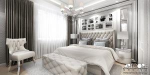 amerykański styl sypialnia