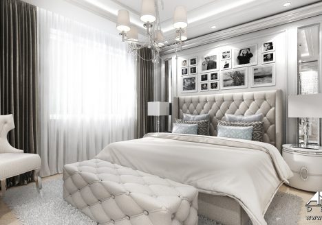 amerykański styl sypialnia