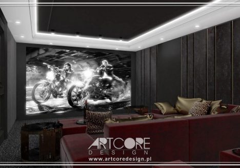 domowe kino wnętrze