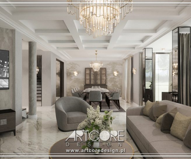 1e projekt wnętrza modern classic