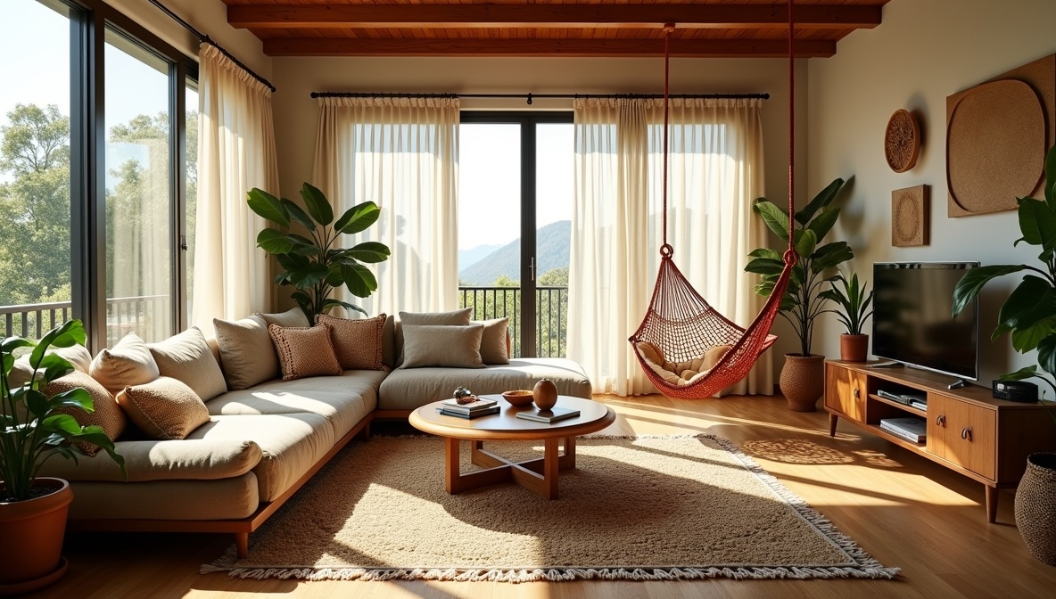 Odkryj urok stylu boho w aranżacji wnętrz z pomocą architekta wnętrz.