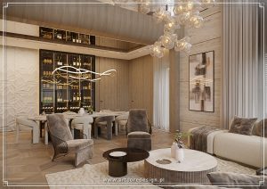 ekskluzywny projekt wnętrza premium salonu