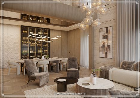 ekskluzywny projekt wnętrza premium salonu