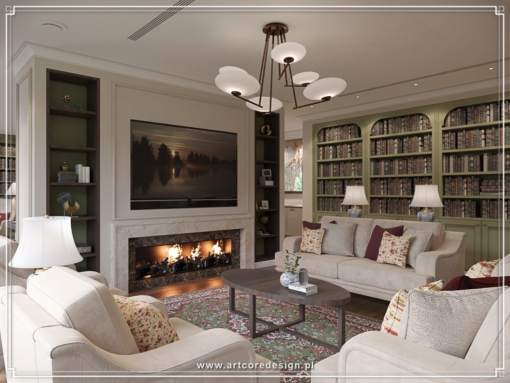 Autorska wizja przestrzeni zrealizowana przez doświadczonego architekta wnętrz w Krakowie.