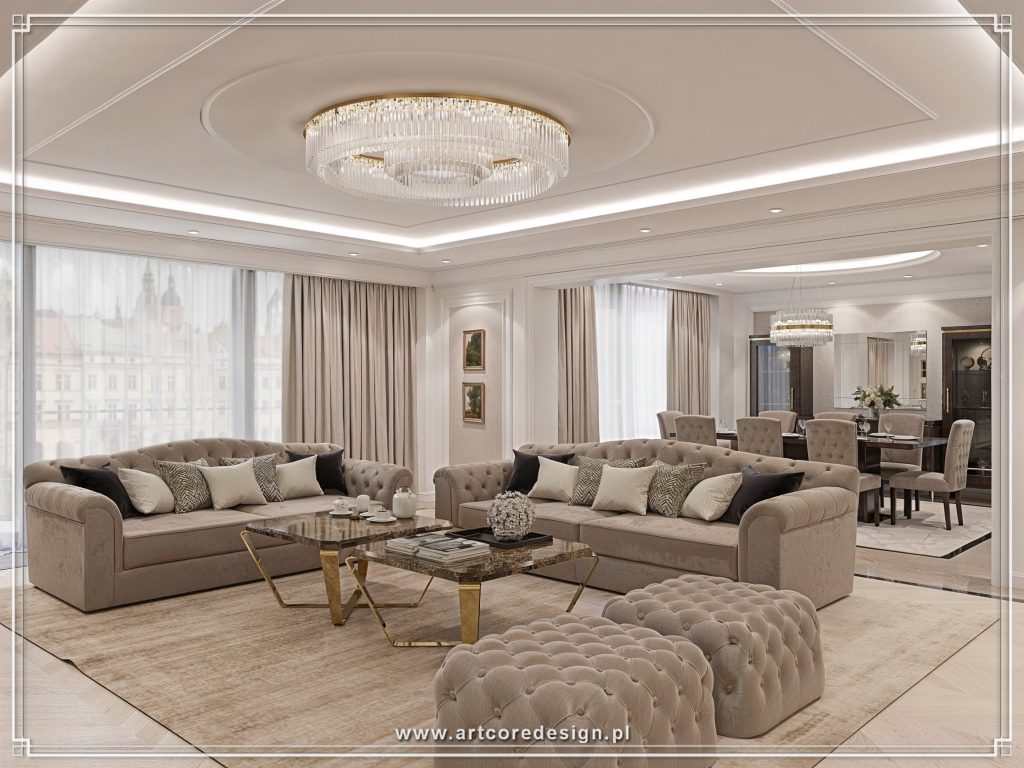 Kompleksowe usługi projektowania wnętrz w Krakowie dla wymagających inwestorów.