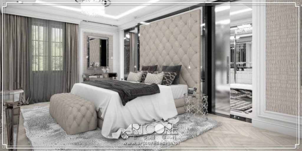 projektowanie wnętrz włocławek klasyczna sypialnia cena